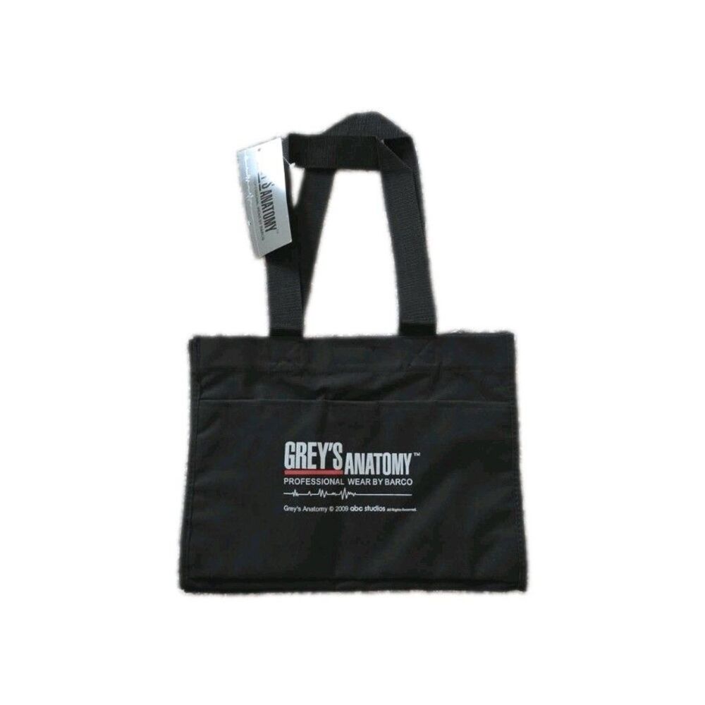 NWT Vintage 2009 Greys Anatomy Professional Wear By Barco Black Tote Bag Medical